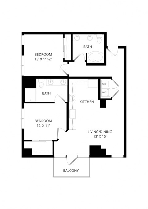 a floor plan of a house with an open floor plan